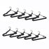 100x Metal Clothes Hangers Non Anti Slip Rubber Coated Wire Suit Coat Hanger