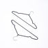 100x Metal Clothes Hangers Non Anti Slip Rubber Coated Wire Suit Coat Hanger