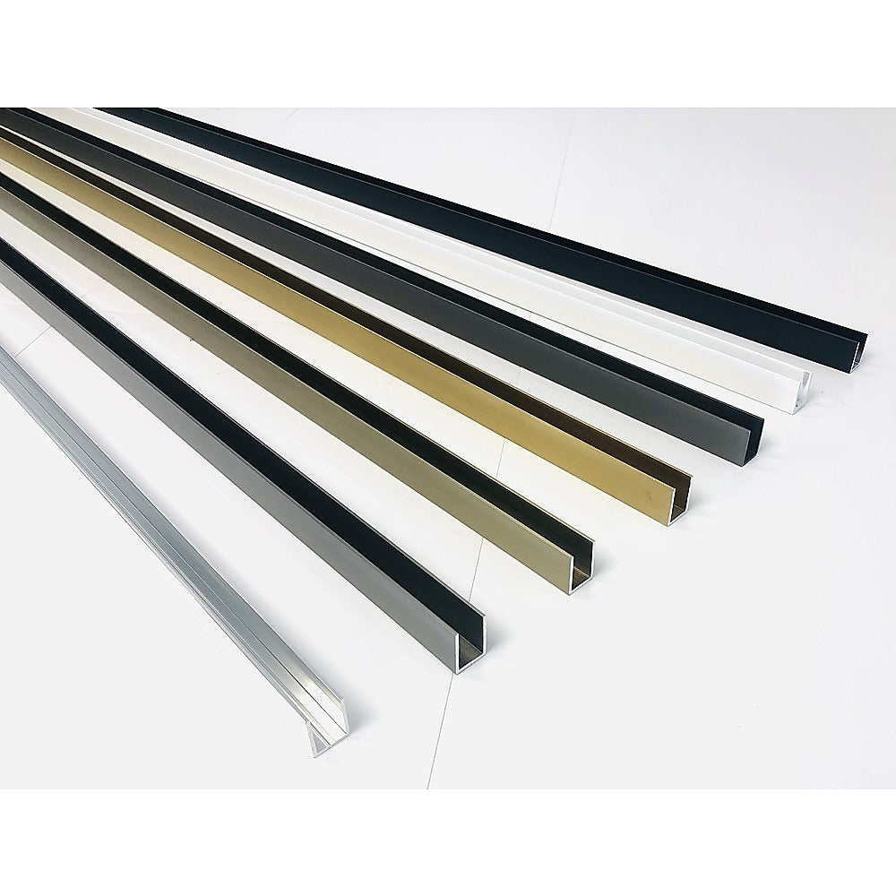 Glass Shower Screen 120cm Floor Channel in Nickel