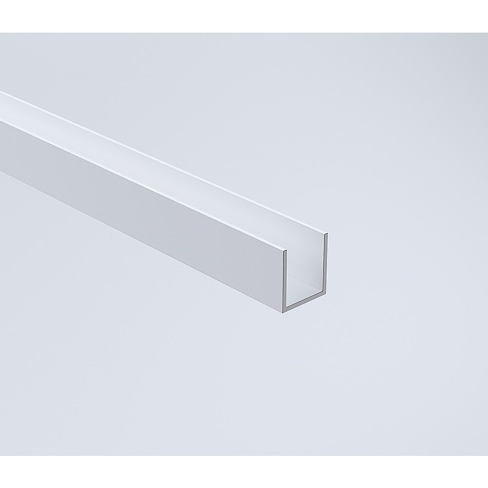 Glass Shower Screen 120cm Floor Channel in White