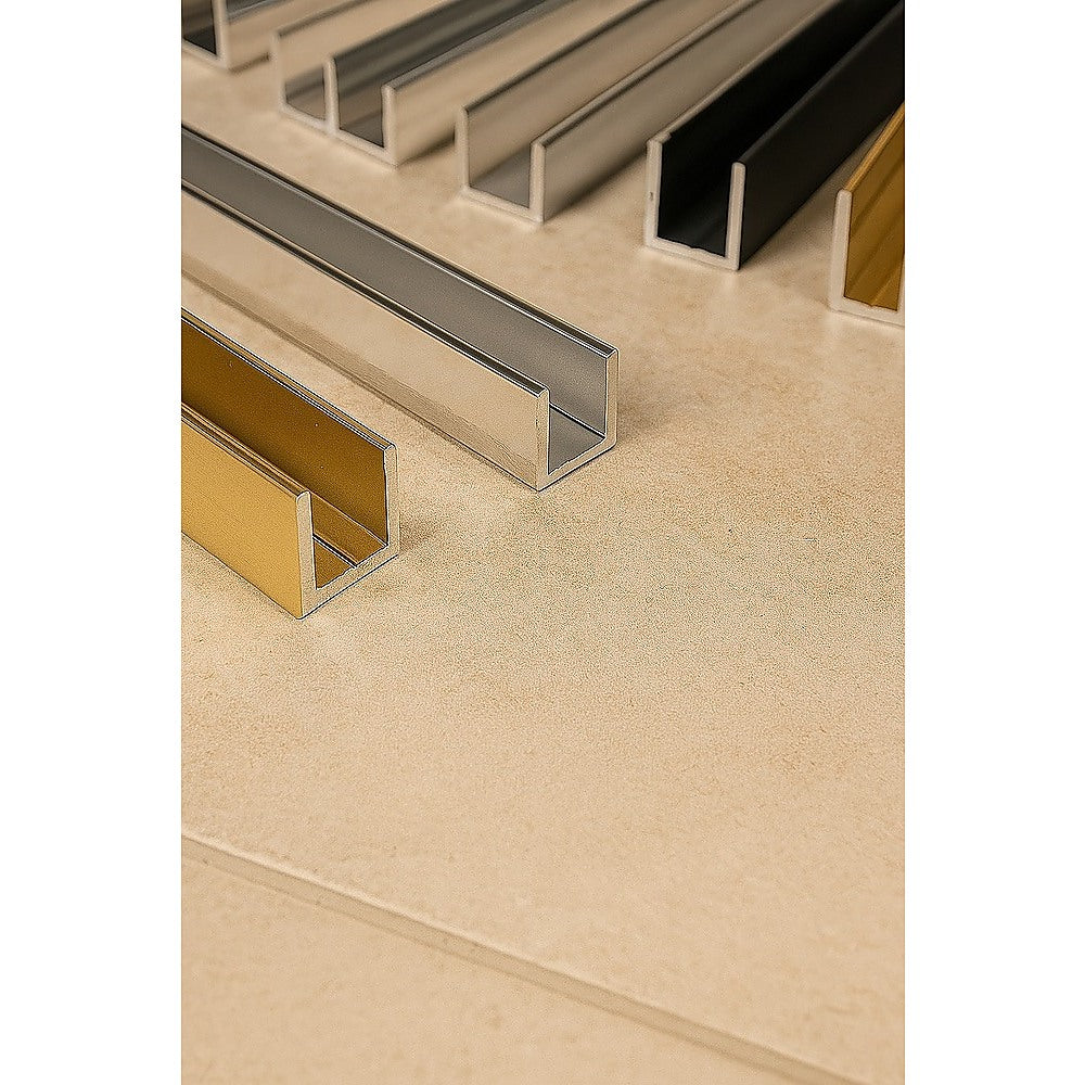 Glass Shower Screen 210cm Wall Channel in White