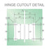 180 Degree Stainless steel Glass-to-Glass Shower Door Hinge in Black