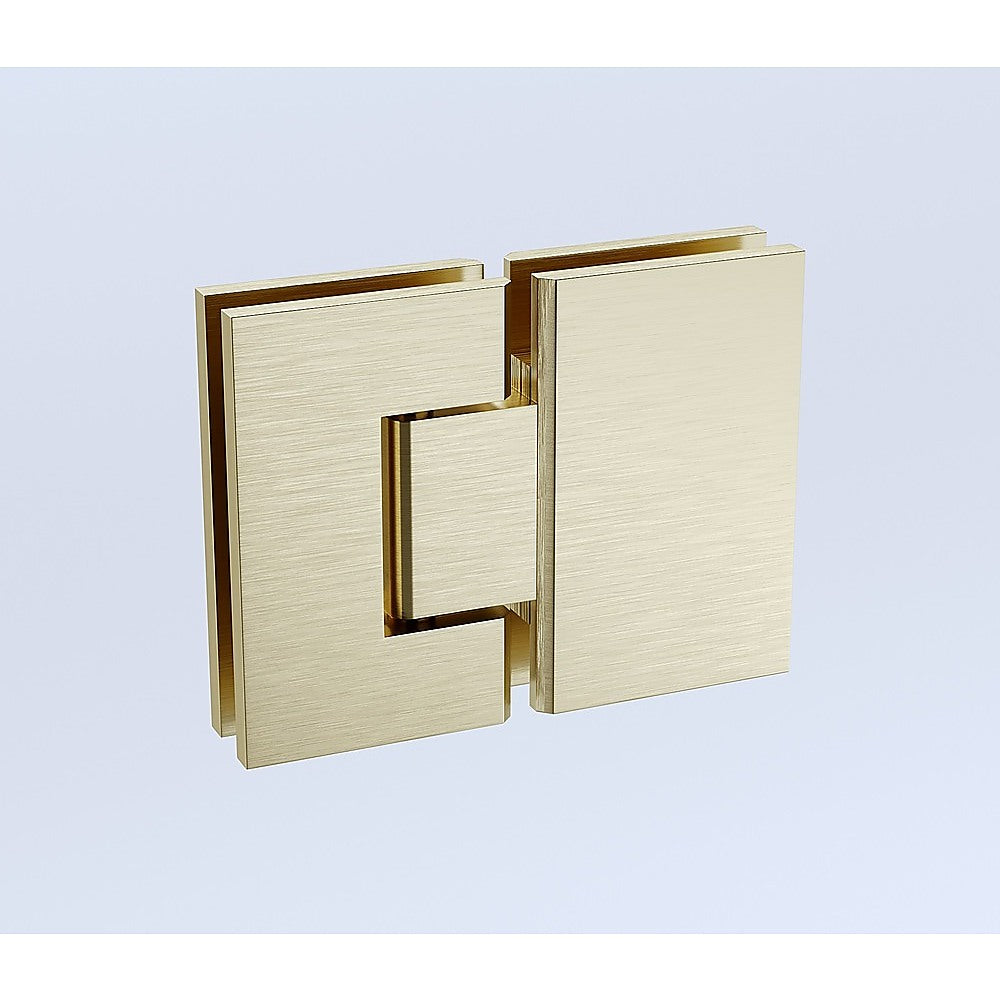 180 Degree Stainless steel Glass-to-Glass Shower Door Hinge in Gold