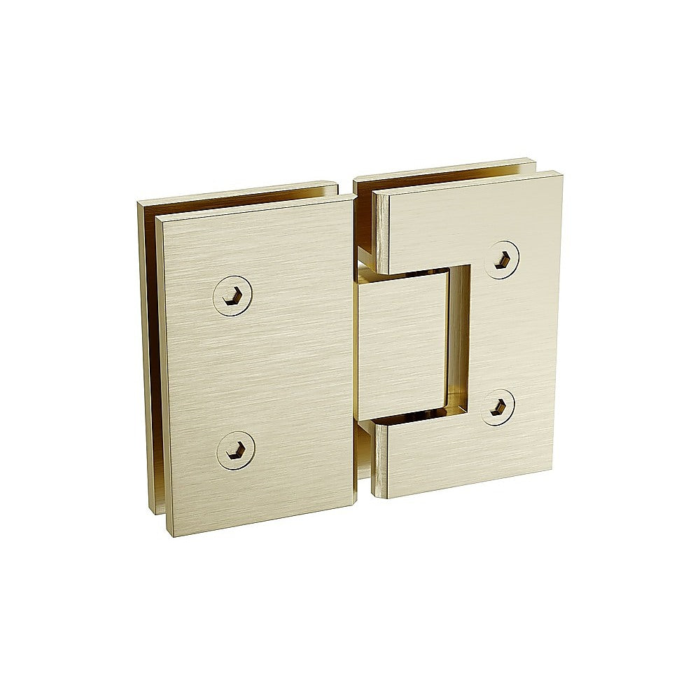 180 Degree Stainless steel Glass-to-Glass Shower Door Hinge in Gold