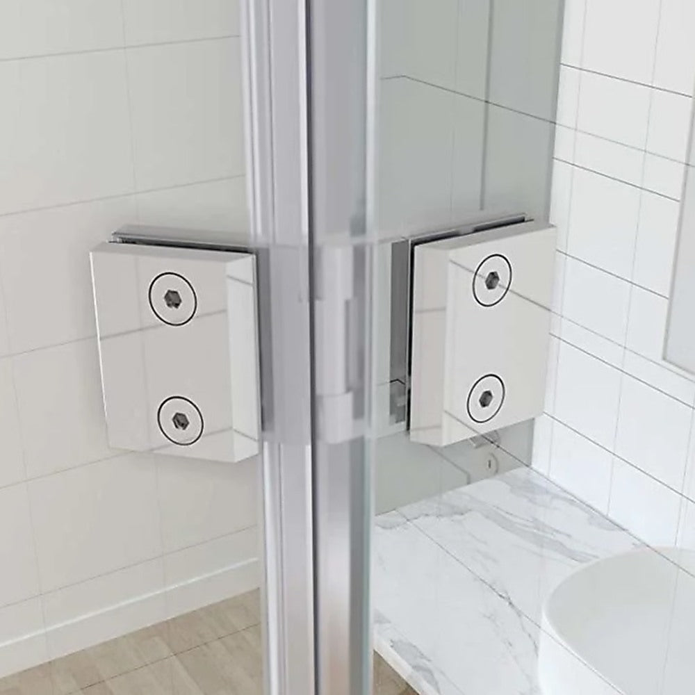 180 Degree Stainless steel Glass-to-Glass Shower Door Hinge in Gunmetal