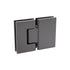 180 Degree Stainless steel Glass-to-Glass Shower Door Hinge in Gunmetal