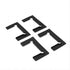 180 Degree Stainless steel Glass-to-Glass Shower Door Hinge in Gunmetal