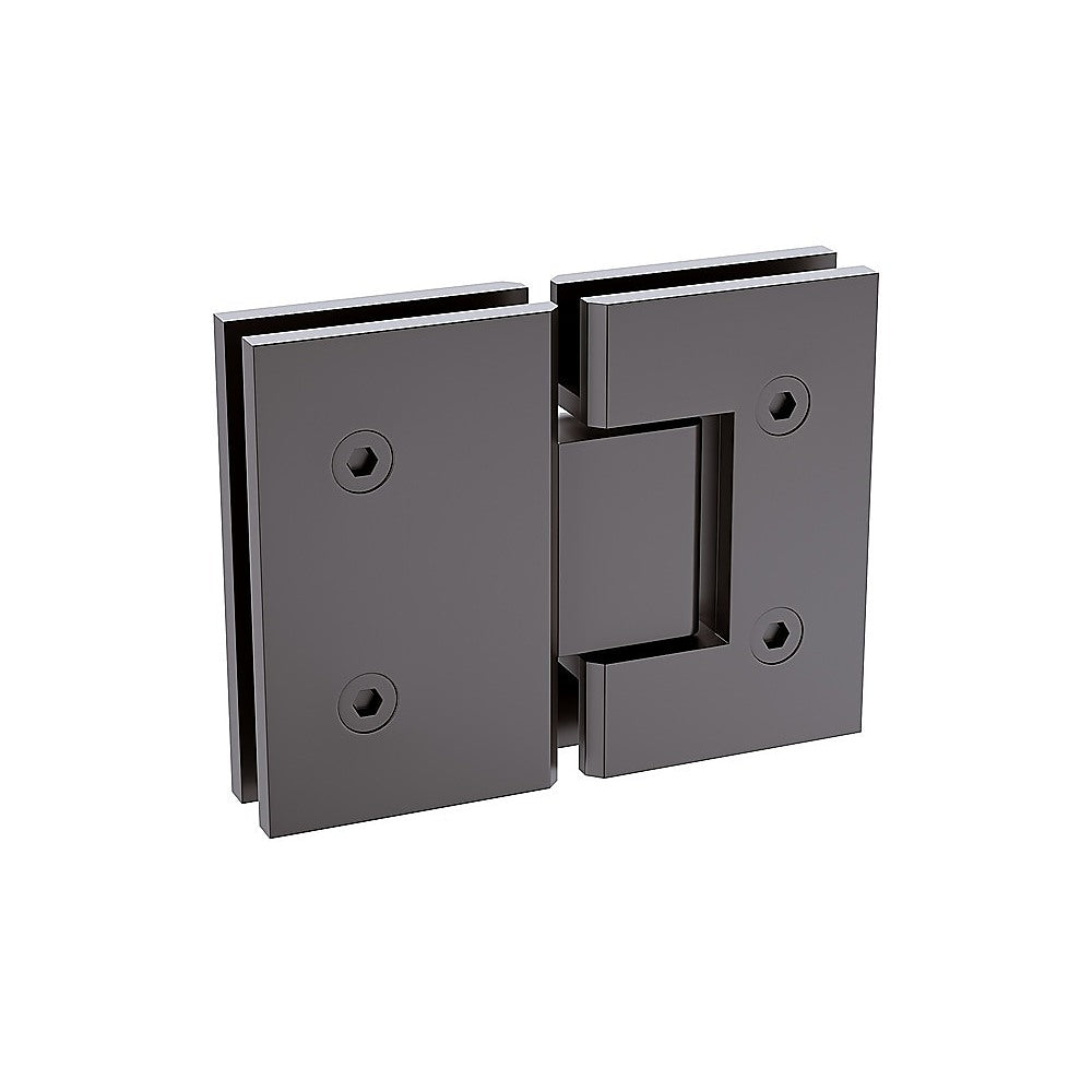 180 Degree Stainless steel Glass-to-Glass Shower Door Hinge in Gunmetal