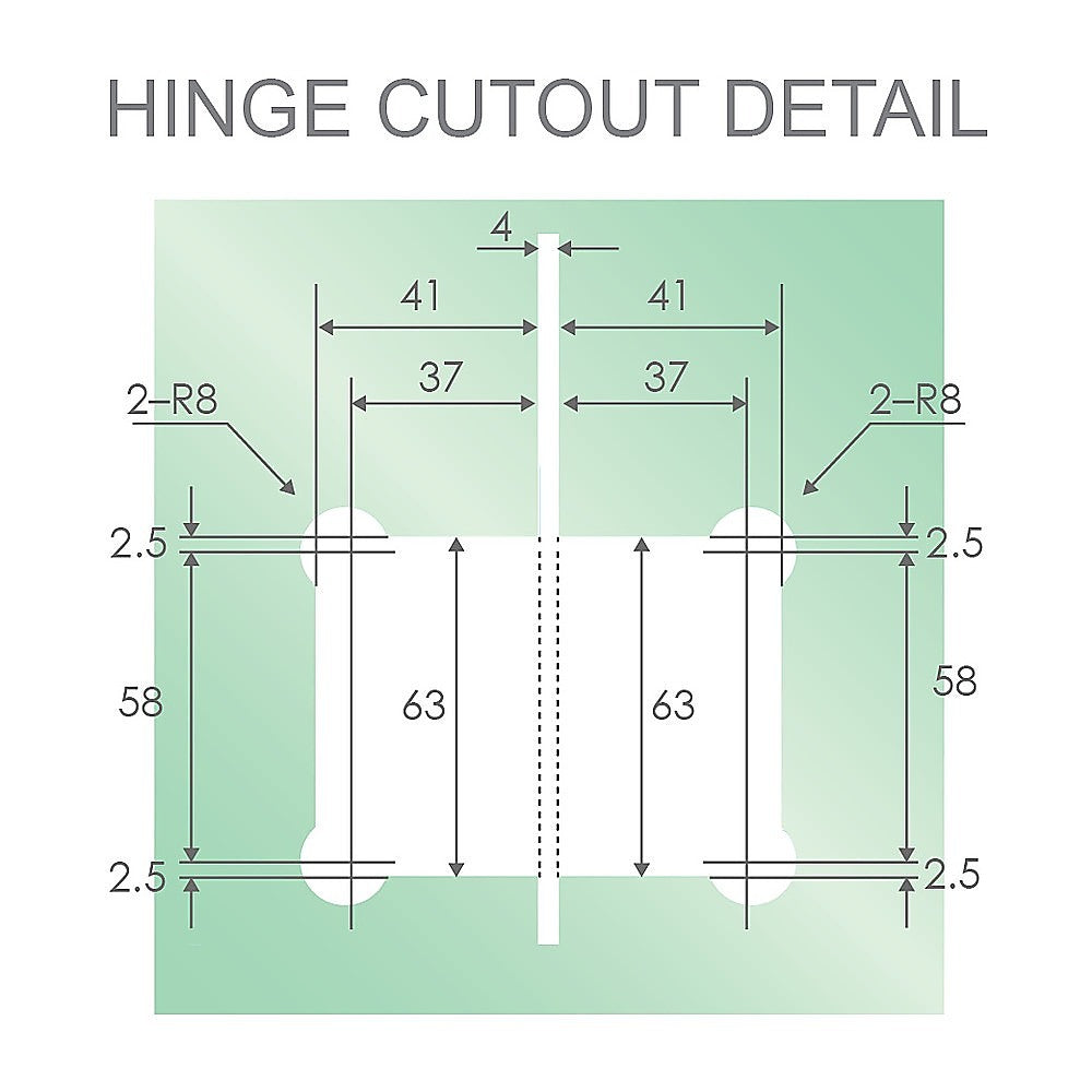 180 Degree Stainless steel Glass-to-Glass Shower Door Hinge in Gunmetal