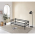 Single Daybed Metal Frame Sofa Premium Black Day Bed Steel Support