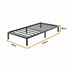 Single Full Metal Bed Frame Base – Sturdy Steel Bed Base for Australian Mattress