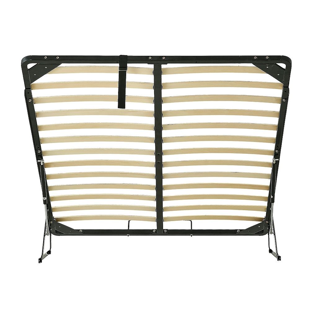 Gas Lift Bed Mechanism – Double Bed Frame with Wooden Slats