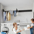 Collapsible Laundry Drying Rack – Wall Mounted Clothes Airer for Indoor or Outdoor