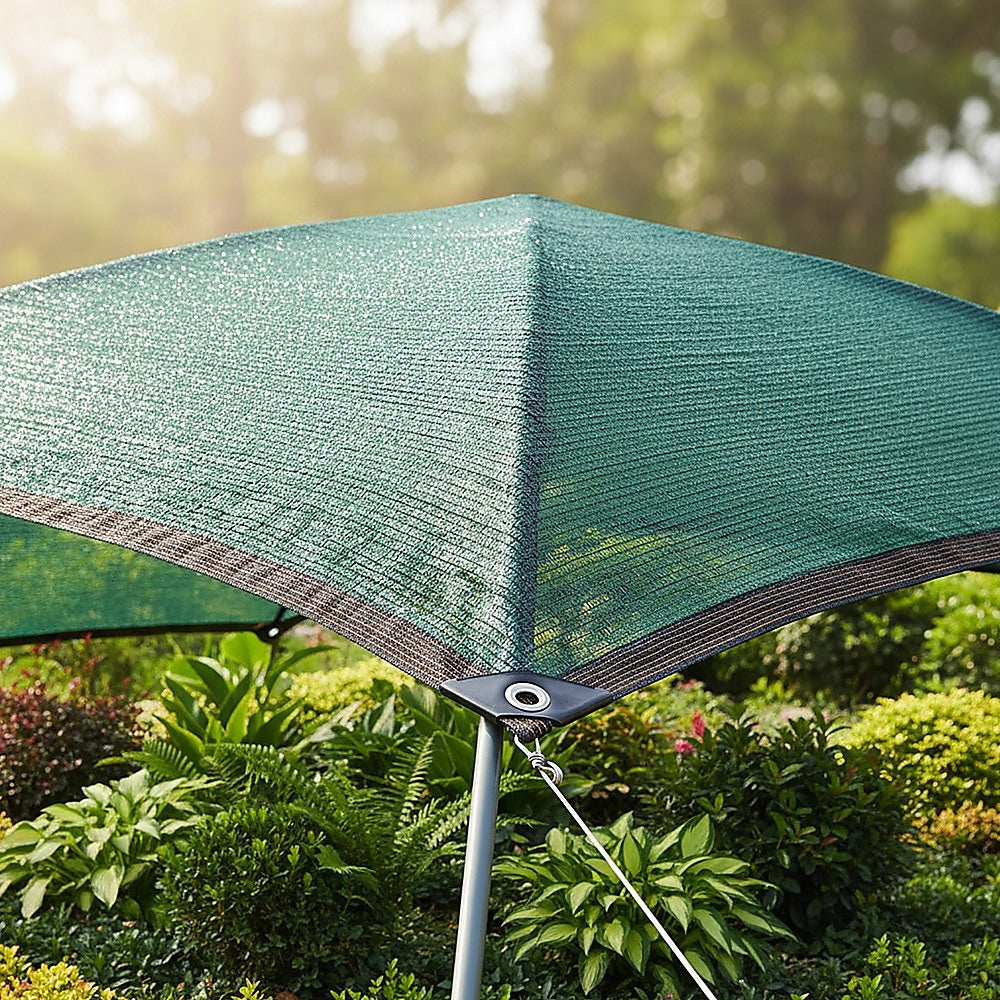 15m x 2m Fence Windscreen Privacy Screen Shade Cover Dark Green Fabric Mesh Garden