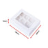 50pcs Cupcake Boxes 12-Hole Laminated Clear Window Face Boxes Favour
