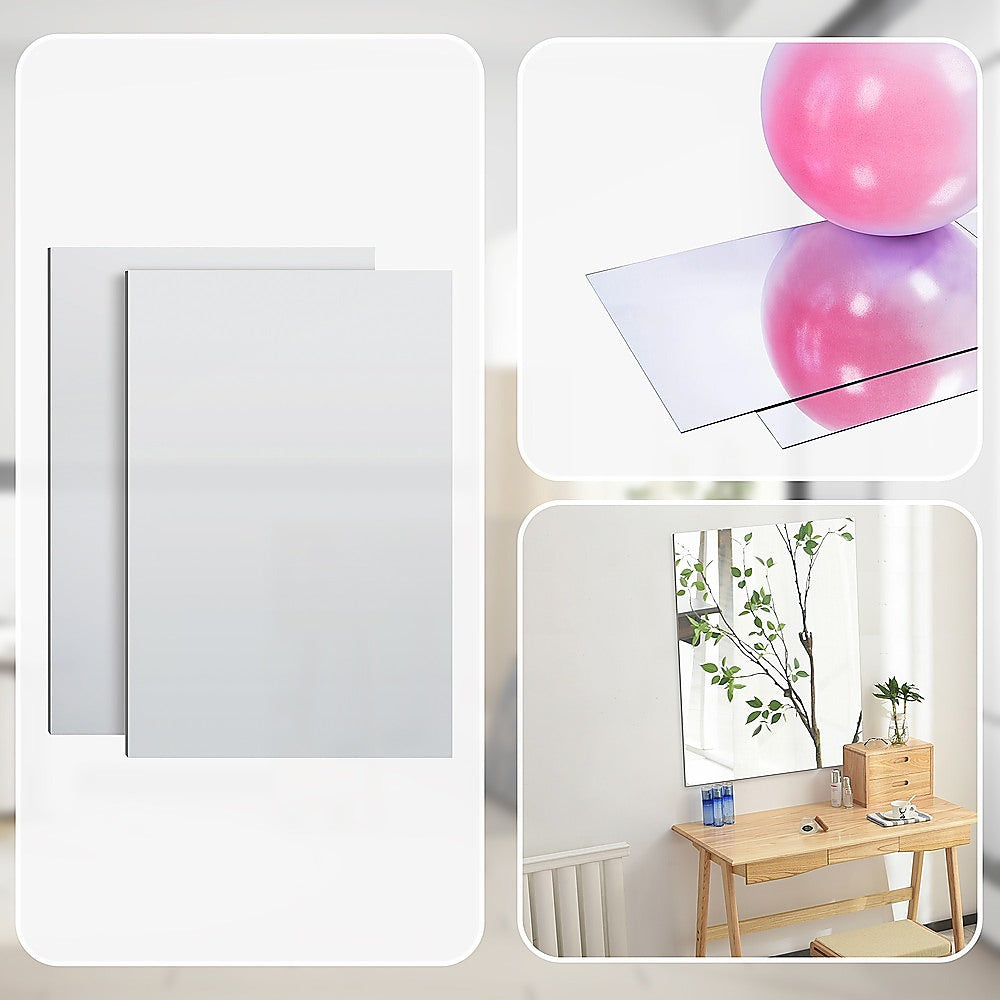 MIRROR Acrylic Sheet Perspex Sheet Panel 2pc/set 900mm x 600mm x 3mm