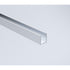 100x80cm Corner Frameless Shower Screen with Chrome Channel and Brass Hinges, Round Handle