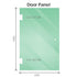 100x80cm Corner Frameless Shower Screen with Gunmetal Channel and Brass Hinges, Round Handle