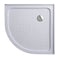 100x100cm Rounded Curved Shower Base in White