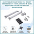 Adjustable Solar Panel Tilt Mount Brackets Kit – Roof, Ground & Boat Mounting System for Secure Installation