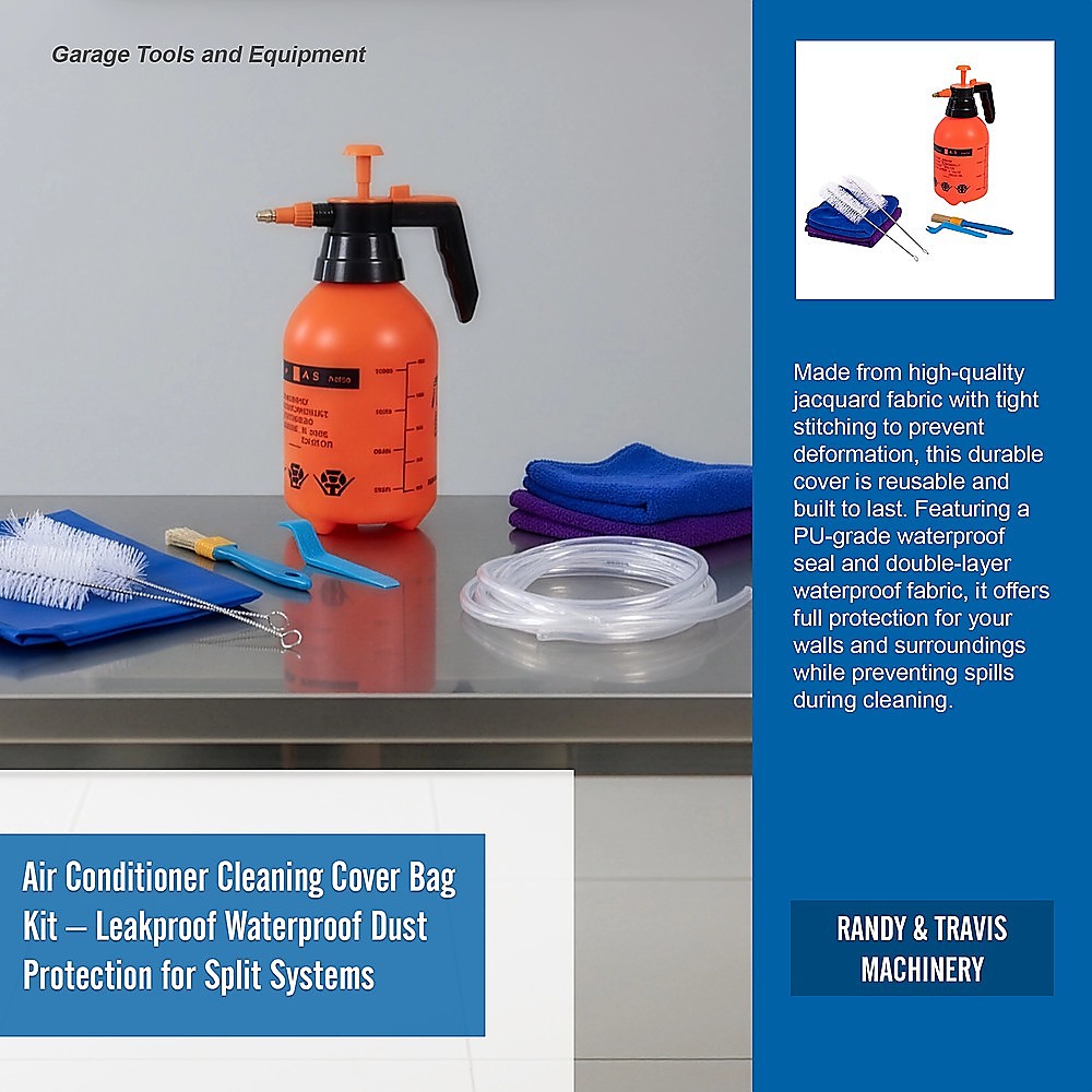 Air Conditioner Cleaning Cover Bag Kit – Leakproof Waterproof Dust Protection for Split Systems