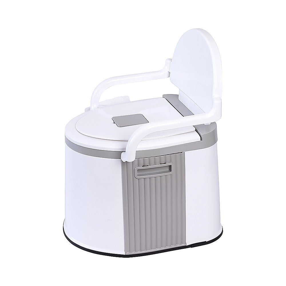 19L Camping Portable Toilet – Outdoor & Indoor Travel Commode Potty with Built-In Tissue Box