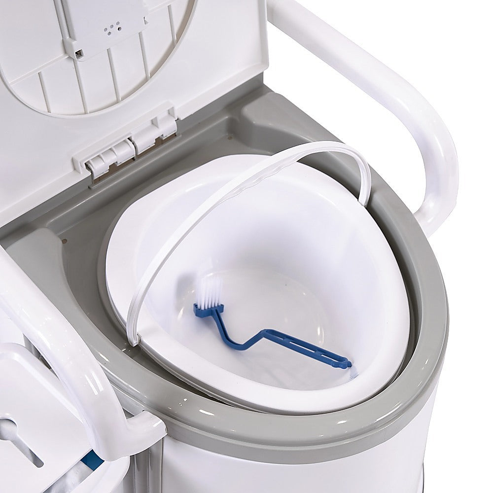 19L Camping Portable Toilet – Outdoor & Indoor Travel Commode Potty with Built-In Tissue Box