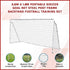 3.6m x 1.8m Portable Soccer Goal Net Steel Post Frame Backyard Football Training Set