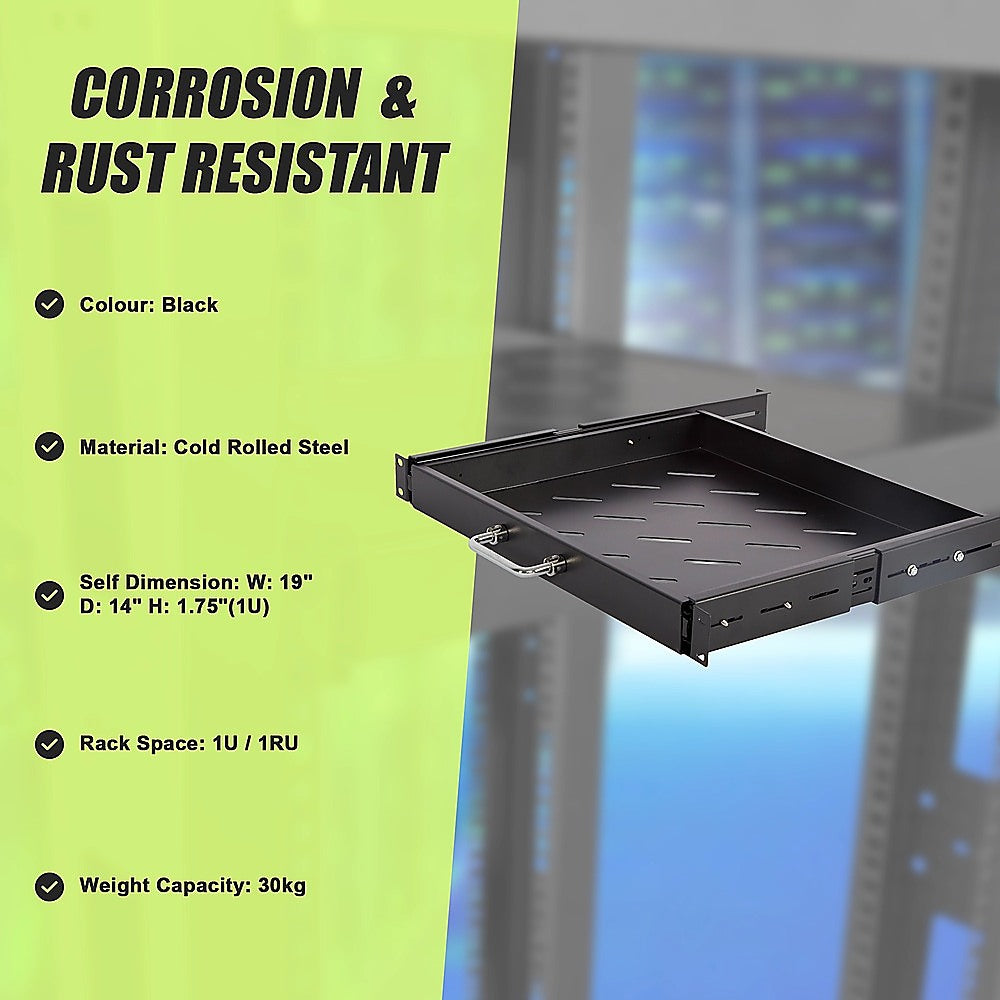 Sliding Rack Server Shelf 1U 19