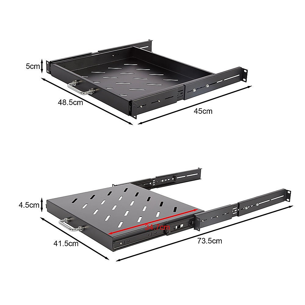Sliding Rack Server Shelf 1U 19