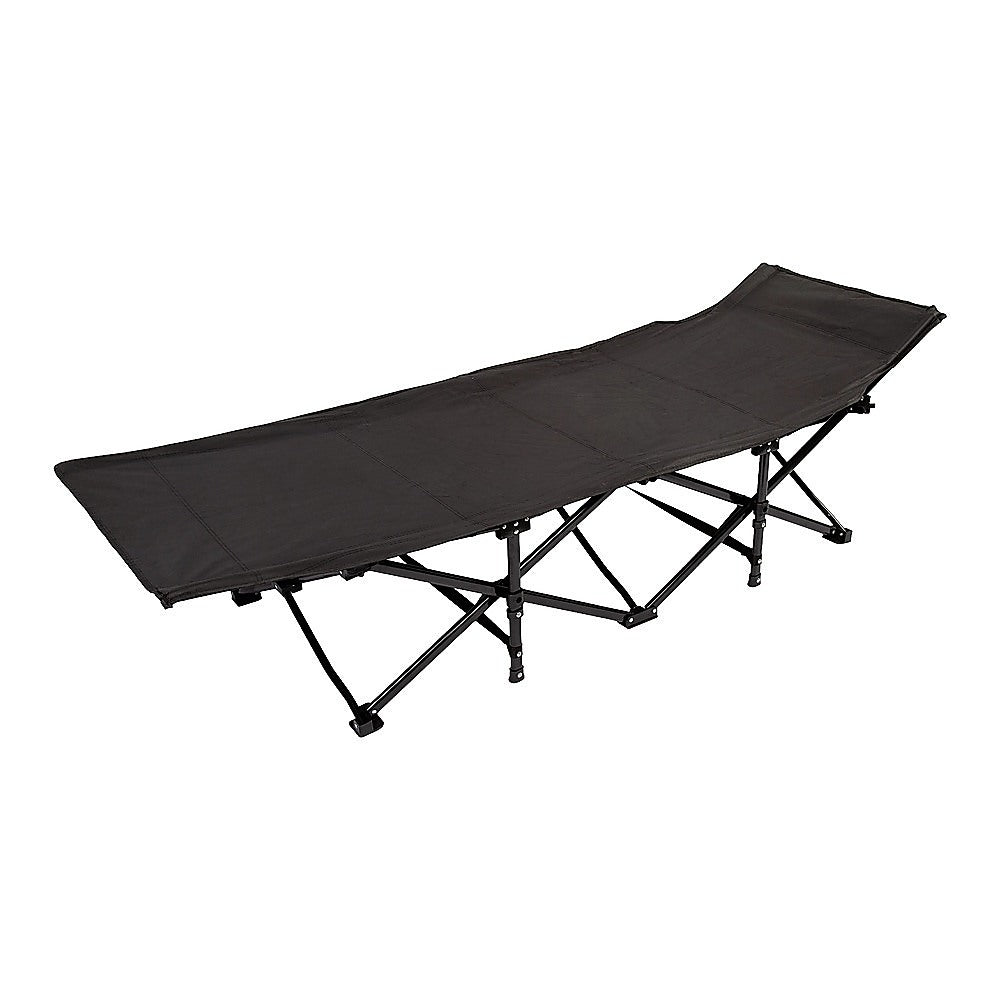Camping Bed Elevated Cot with Mattress Foldable Outdoor Adult Sleeping