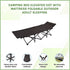 Camping Bed Elevated Cot with Mattress Foldable Outdoor Adult Sleeping