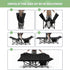 Camping Bed Elevated Cot with Mattress Foldable Outdoor Adult Sleeping