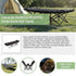 Camping Bed Elevated Cot with Mattress Foldable Outdoor Adult Sleeping