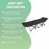 Camping Bed Elevated Cot with Mattress Foldable Outdoor Adult Sleeping