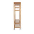 Wooden Clothes Rail with Shelves & Wheels – Open Wardrobe Rack Stand