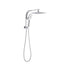 Wall Mounted Chrome Dual Shower Mixer – Rainfall & Handheld Massage Head