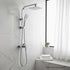 Wall Mounted Chrome Dual Shower Mixer – Rainfall & Handheld Massage Head