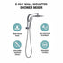Wall Mounted Chrome Dual Shower Mixer – Rainfall & Handheld Massage Head