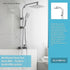 Wall Mounted Chrome Dual Shower Mixer – Rainfall & Handheld Massage Head