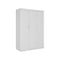 3 Door White Wardrobe – White Handles, Hanging Rail & Shelves