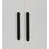 3 Door White Wardrobe – Black Handles, Hanging Rail & Shelves