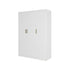 3 Door White Wardrobe – Gold Handles, Hanging Rail & Shelves