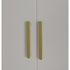 4 Door White Wardrobe Cabinet – Hanging Rail, Shelves & Gold Handles