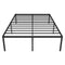 Queen Metal Bed Frame 45cm High Full Steel Base Platform For Stable Bedroom Support