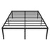 Queen Metal Bed Frame 45cm High Full Steel Base Platform For Stable Bedroom Support