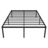 Queen Metal Bed Frame 45cm High Full Steel Base Platform For Stable Bedroom Support