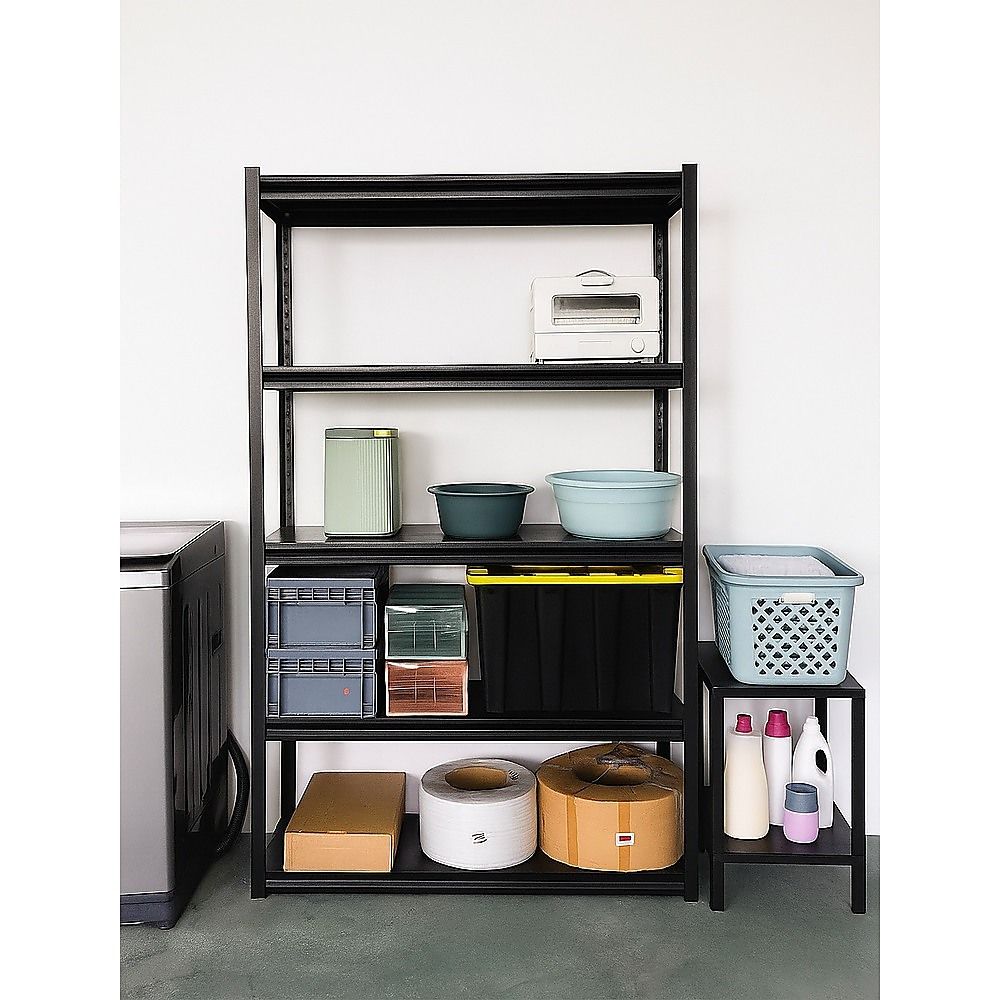 120x40x183cm Metal Garage Shelving Rack Heavy Duty Steel Storage Organiser for Workshop