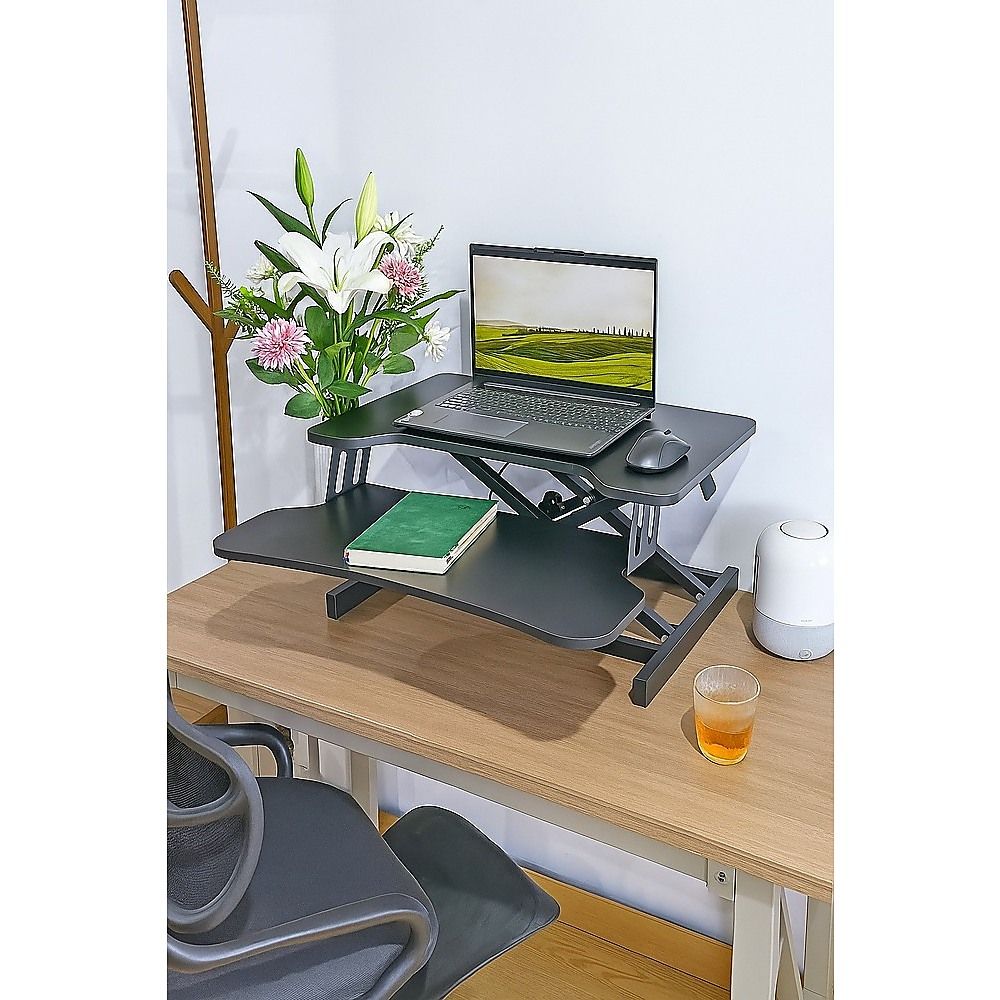 Ergonomic Standing Desk Converter Height Adjustable Sit Stand Workstation for Office Use