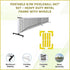 Portable 6.7m Pickleball Net Set – Heavy Duty Metal Frame with Wheels
